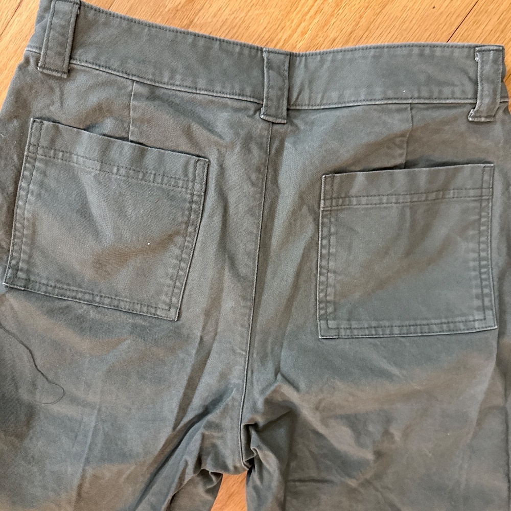 Old Navy high rise barrel leg green pants size 6 Tall - Picture 5 of 5